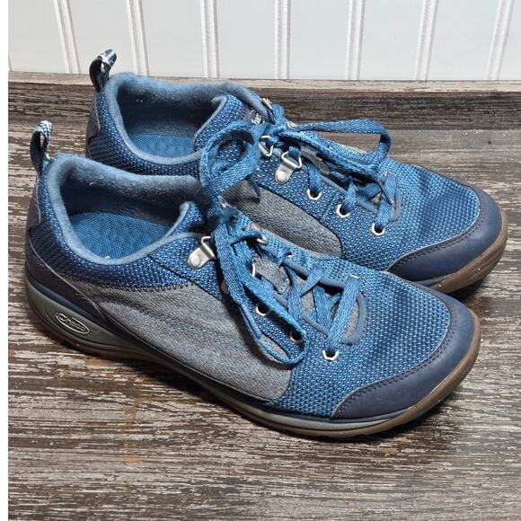 Chaco Women's Blue Kanarra Casual Lace up Comfort Shoe Size 9 - Picture 1 of 6
